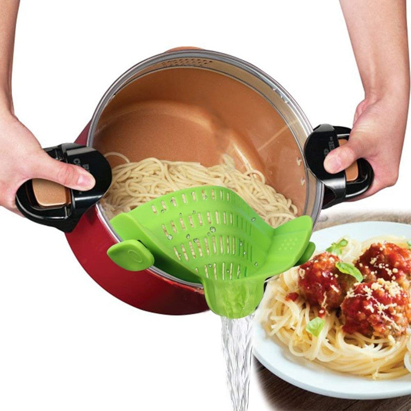 No Spill Pot Strainer