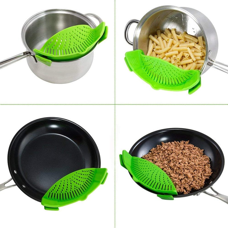 No Spill Pot Strainer