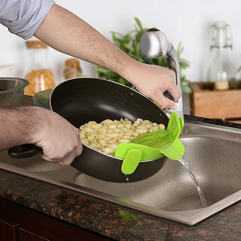 No Spill Pot Strainer