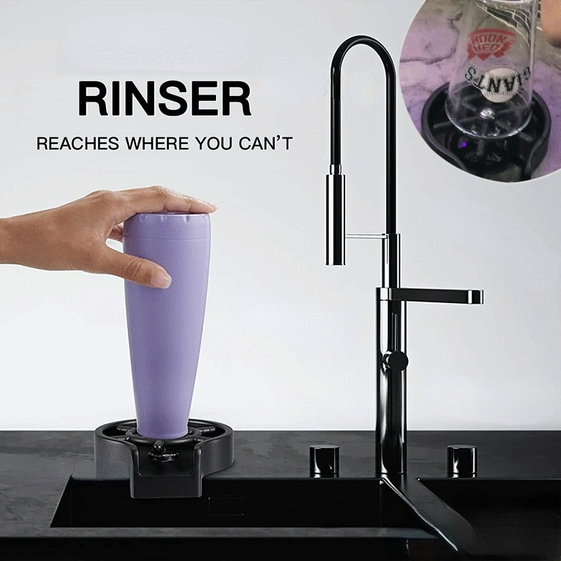 Automatic Faucet Glass Rinser